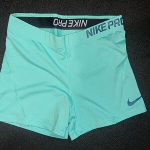 Nike Dri-FIT Aqua and Black Shorts
